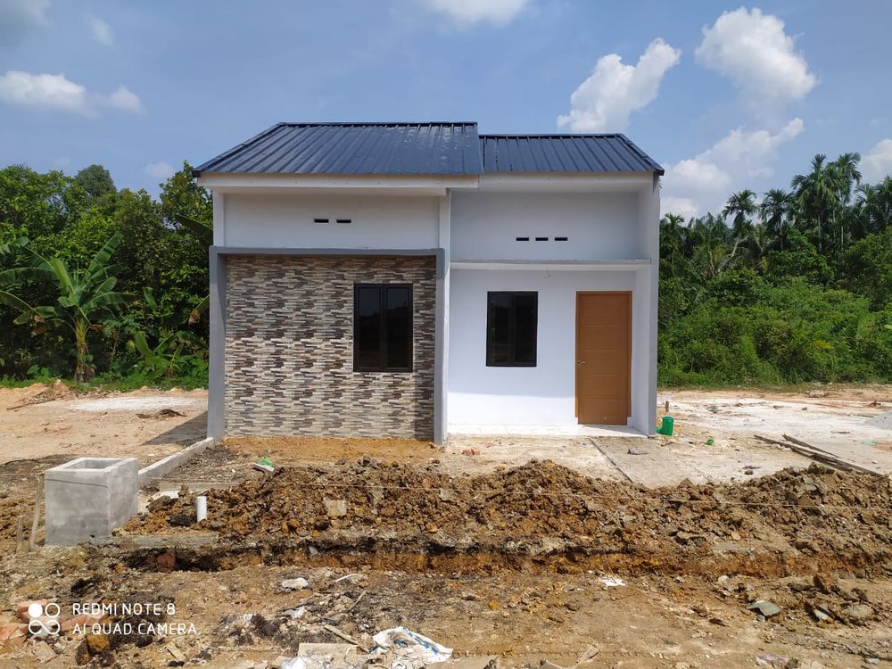 foto tampak rumah tipe 36 perumahan Rumbai Residence 3