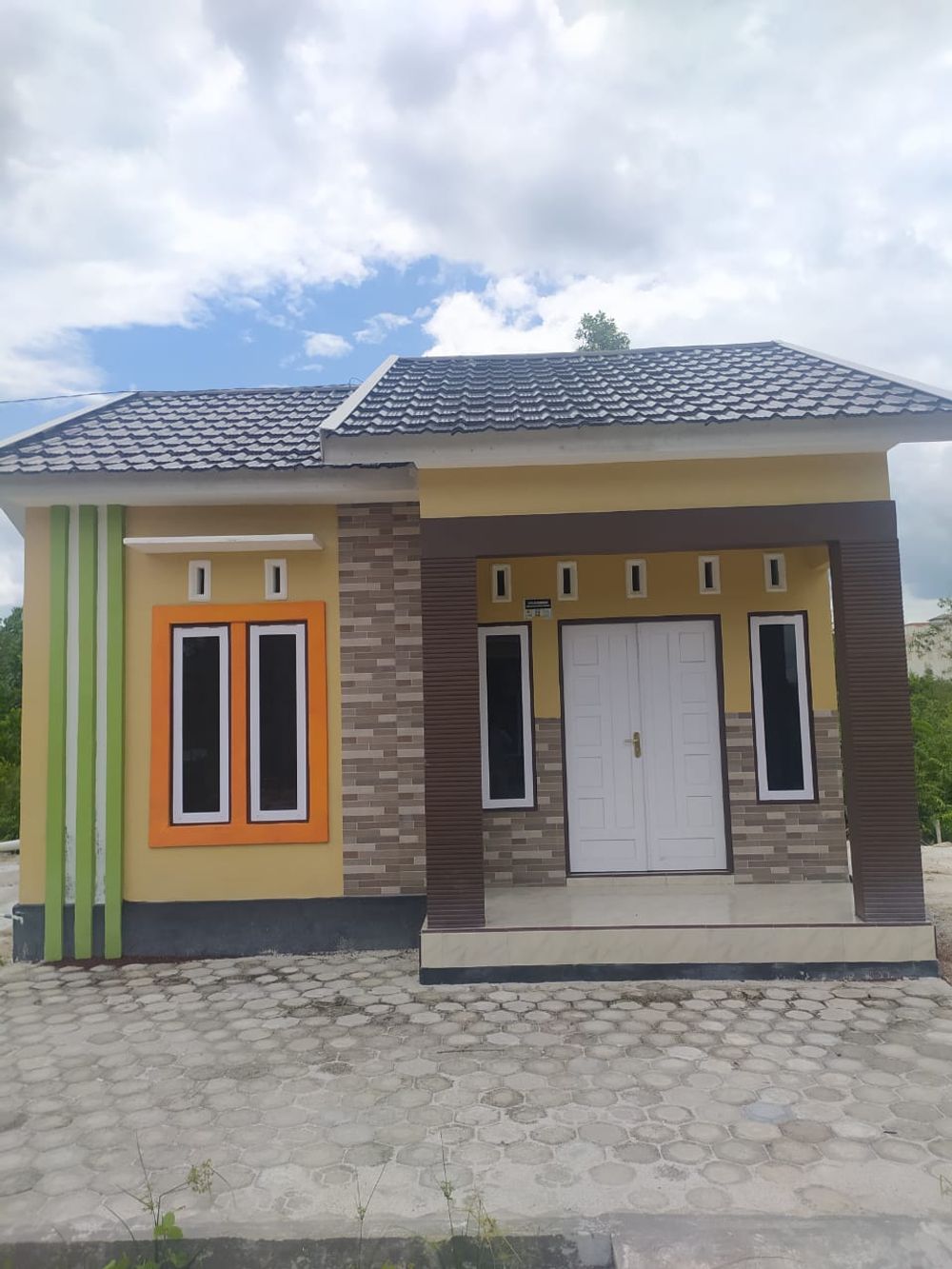 foto tampak rumah tipe 36 perumahan GRIYA PELITA ASRI HARMONIS