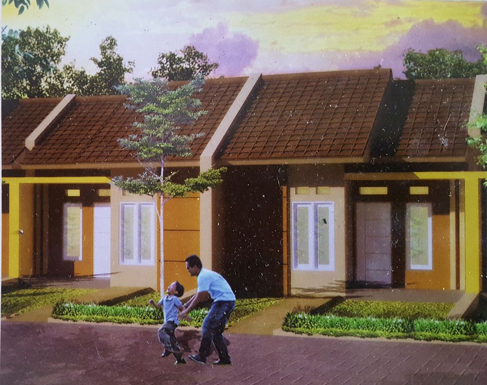 foto tampak rumah tipe PALEM 30/72 perumahan PERUMAHAN ALAM HIJAU TAHAP I