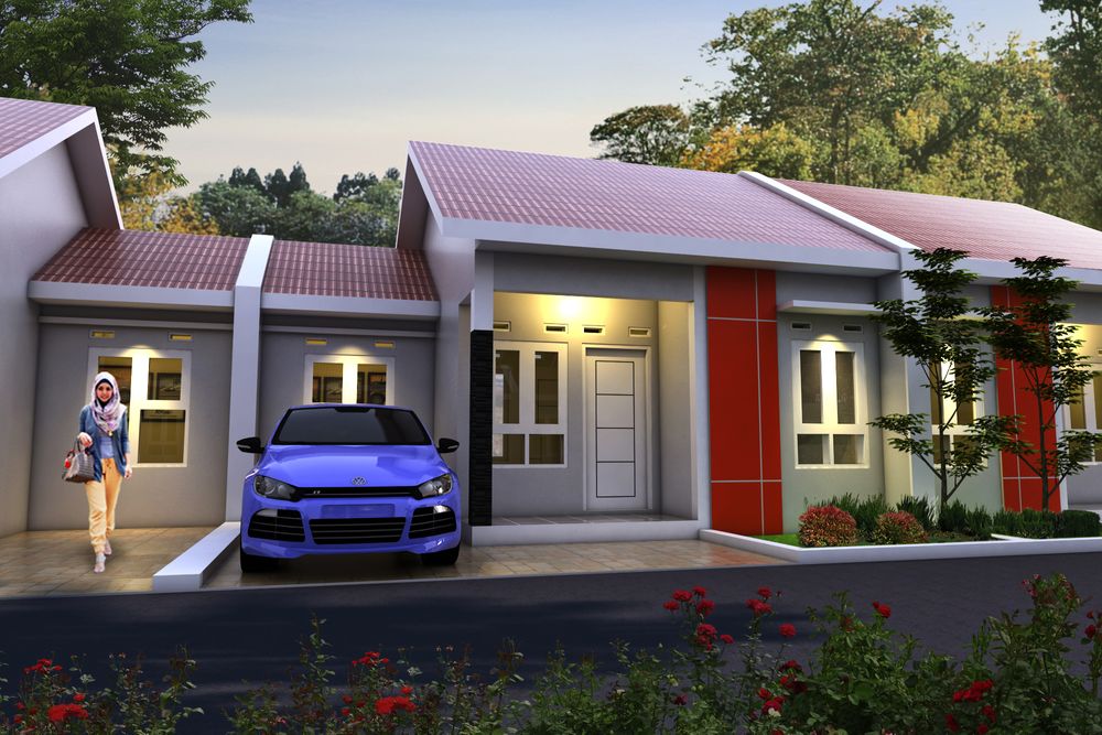 foto tampak rumah tipe 36/67 perumahan Puri Mutiara Residence 2
