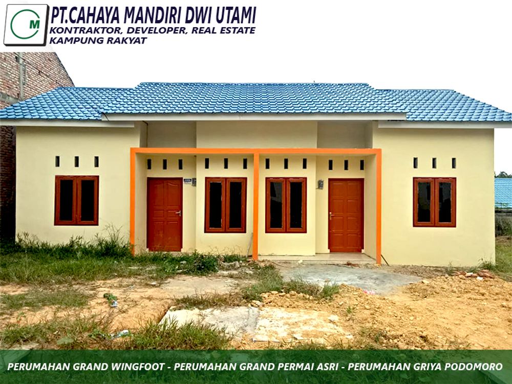 foto tampak rumah tipe 36 perumahan GRAND PERMAI ASRI