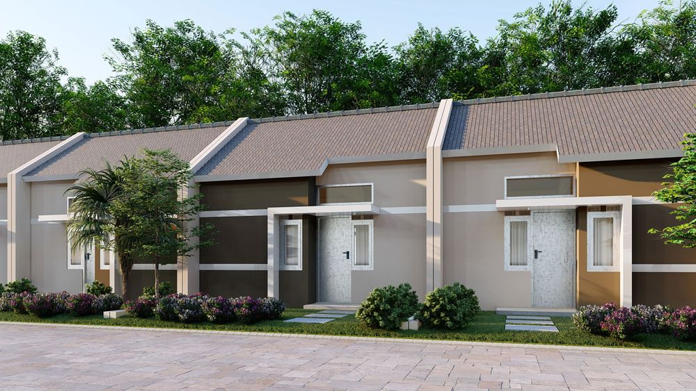 foto tampak rumah tipe 30/60 perumahan de' Diamond Park