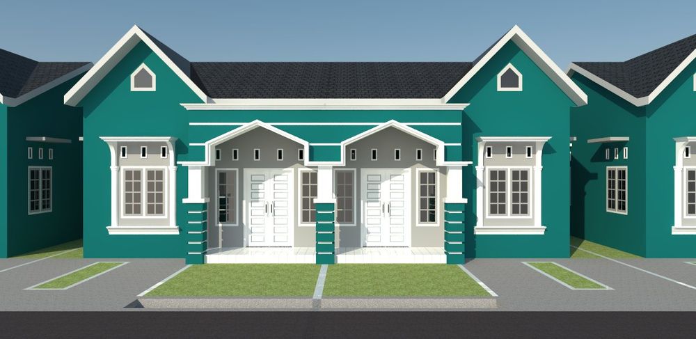 foto tampak rumah tipe 36 perumahan 66 Residence Tahap 2