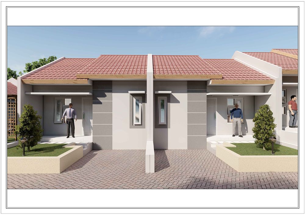 foto tampak rumah tipe 30 perumahan ROJA RESIDENCE