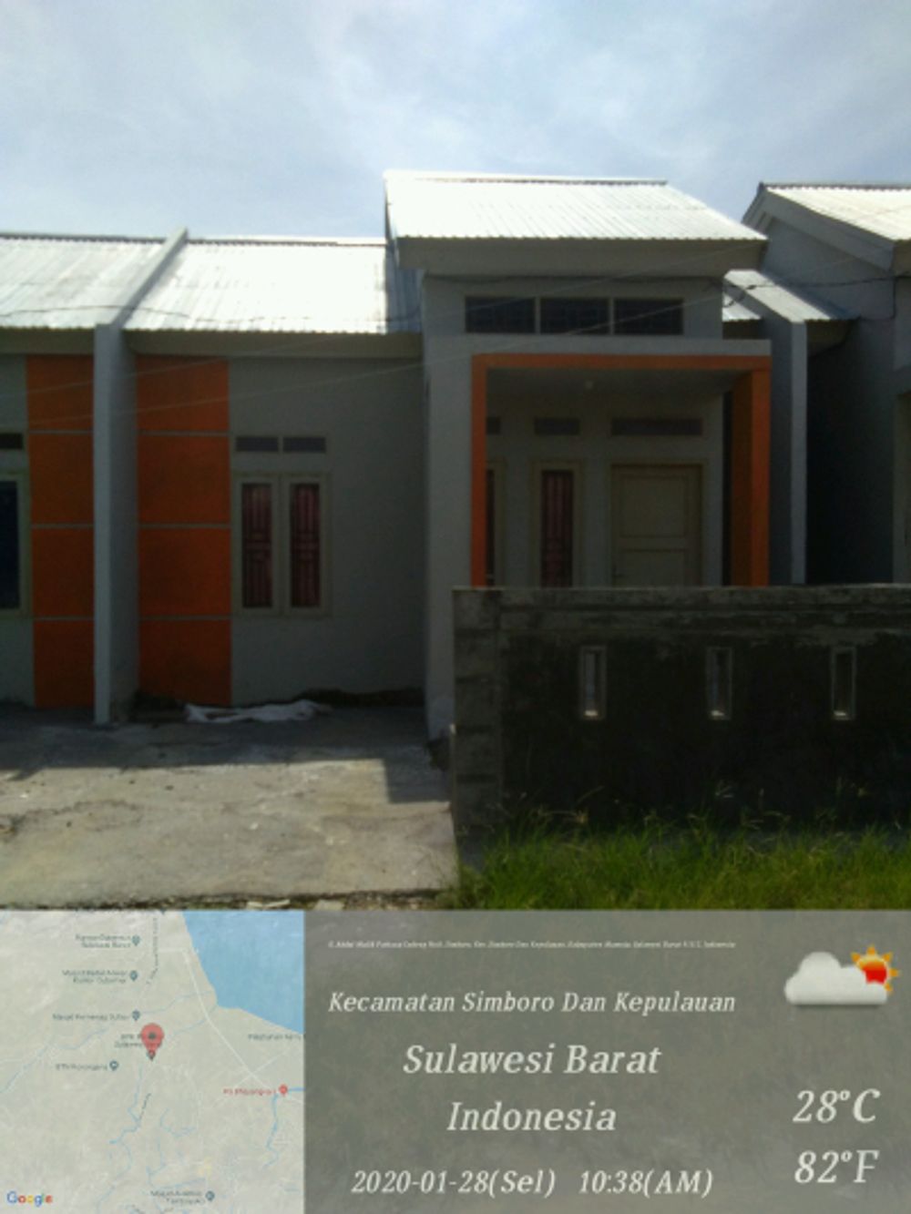 foto tampak rumah tipe 36/72 perumahan GRAHA PELABUHAN PERMAI