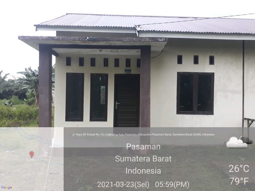 foto tampak rumah tipe 36 perumahan TAMAN HARPUBI
