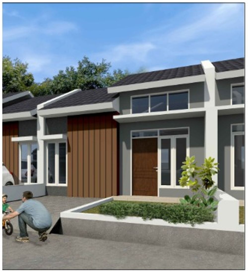 foto tampak rumah tipe 40/72 perumahan Rowosari megah asri 2 extension