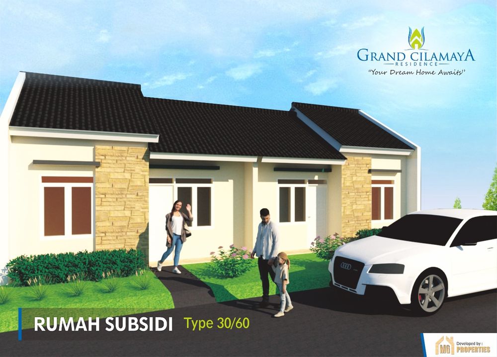 foto tampak rumah tipe Rumah Subsidi perumahan GRAND CILAMAYA RESIDENCE