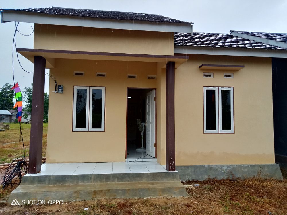 foto tampak rumah tipe 36 perumahan Berkat Pesona Rantau