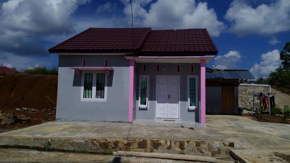 foto tampak rumah tipe 36 perumahan VILA RATU PERMAI