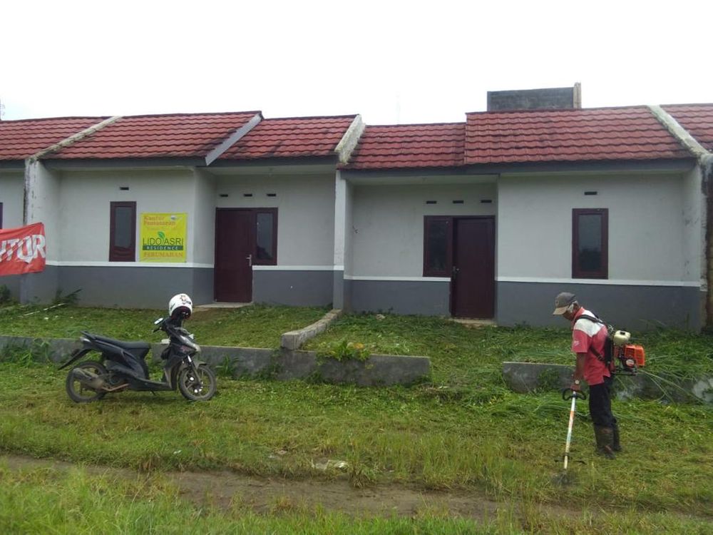 foto tampak rumah tipe Lar Subsidi perumahan Lido Asri Residence