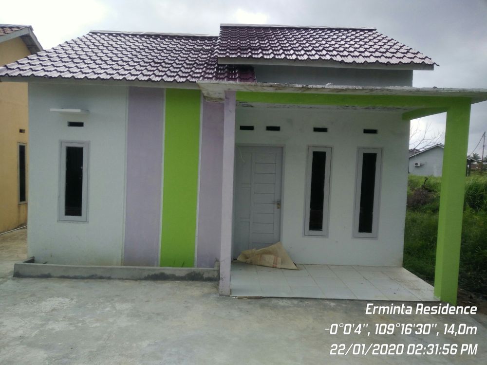 foto tampak rumah tipe 36 perumahan Erminta Residence Tahap 1