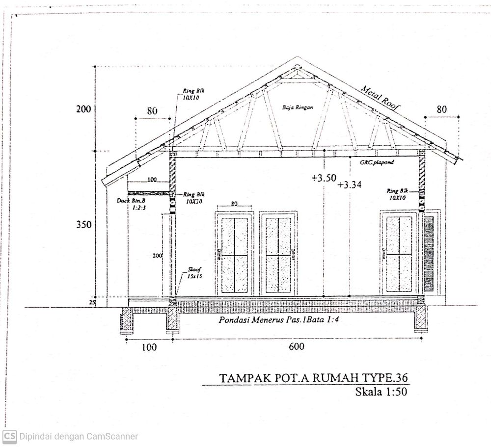 foto tampak rumah tipe 36 RSH perumahan JAVANA VILLAGE 4