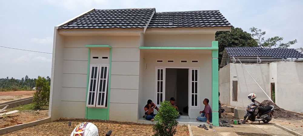 foto tampak rumah tipe T 36 perumahan WARNA MEKAR REGENCY