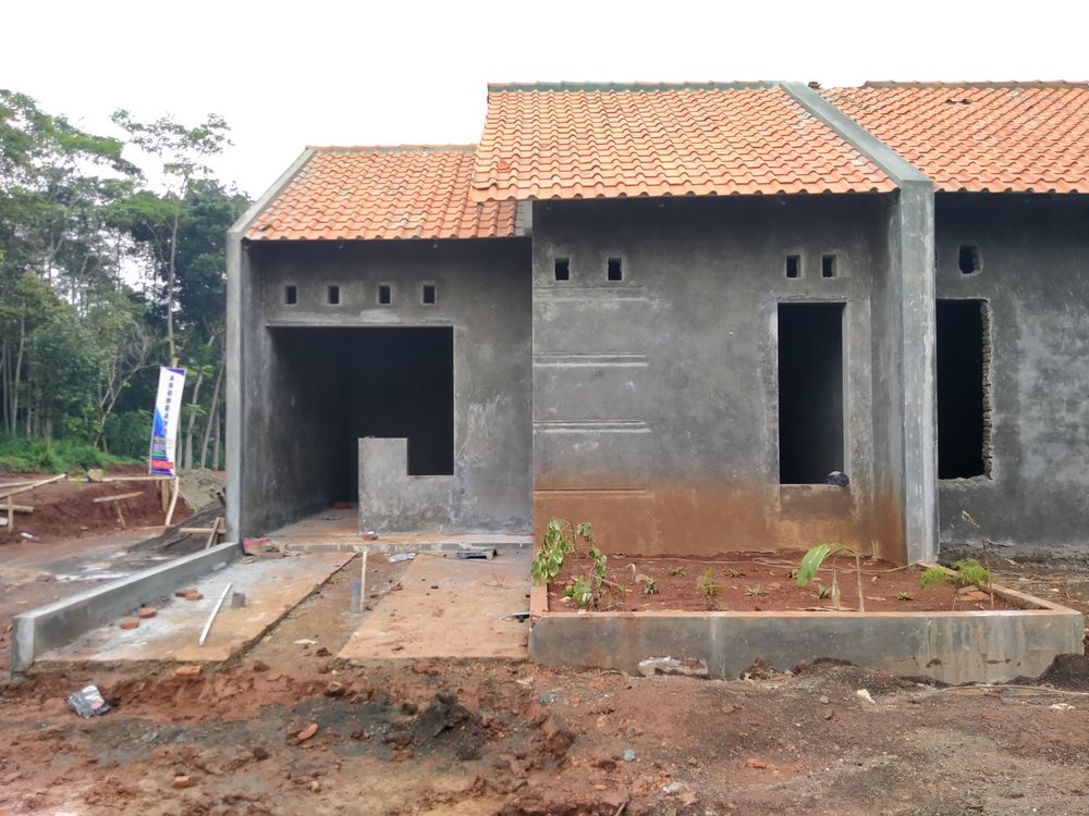 foto tampak rumah tipe A1 perumahan Arundaya Residence