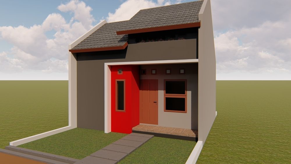 foto tampak rumah tipe 30/60 perumahan NIRWANA KACANGAN RESIDENCE