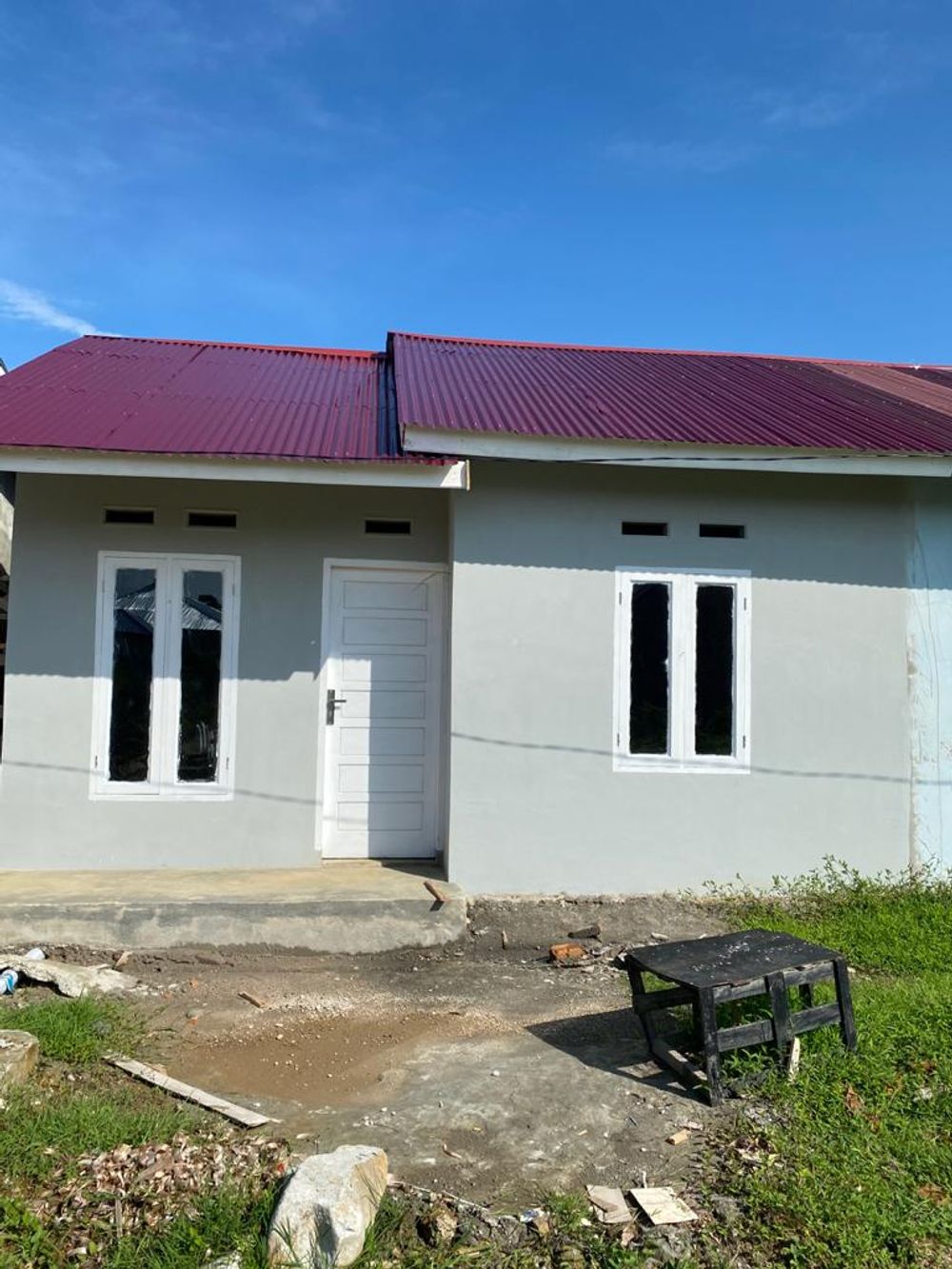 foto tampak rumah tipe 36/104 perumahan Muslim village Sang Surya Tahap II