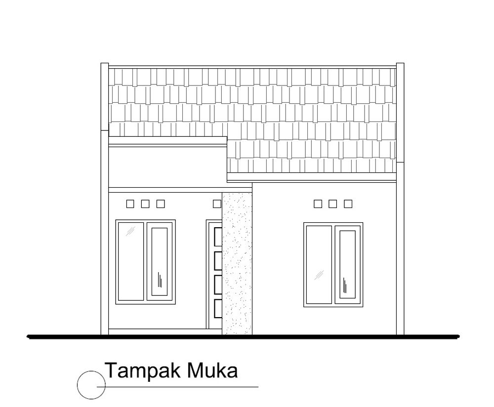 foto tampak rumah tipe 30/61 perumahan ALAM KRAPYAK GREEN RESIDENCE