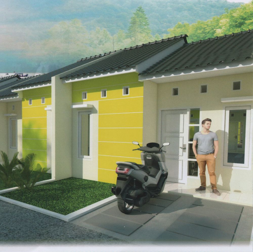 foto tampak rumah tipe 30 / 60 perumahan Bukit Cinangka Indah