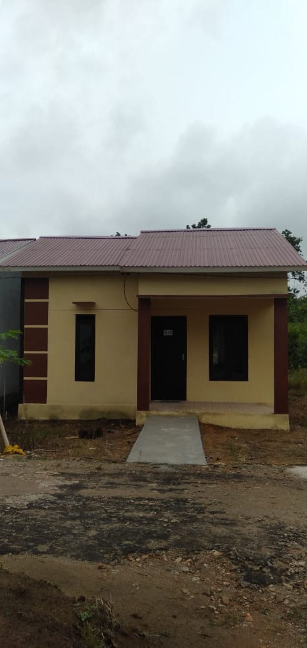 foto tampak rumah tipe 36 perumahan Permata Sukadana Residence