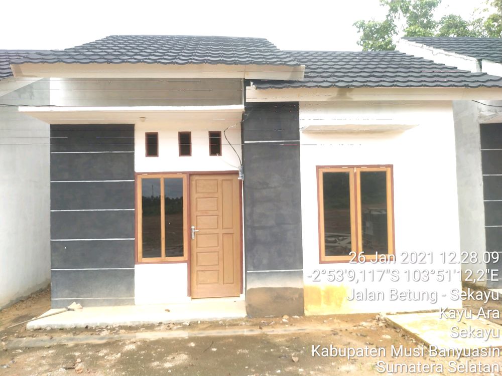 foto tampak rumah tipe 36/91 perumahan Mutiara Sejahtera