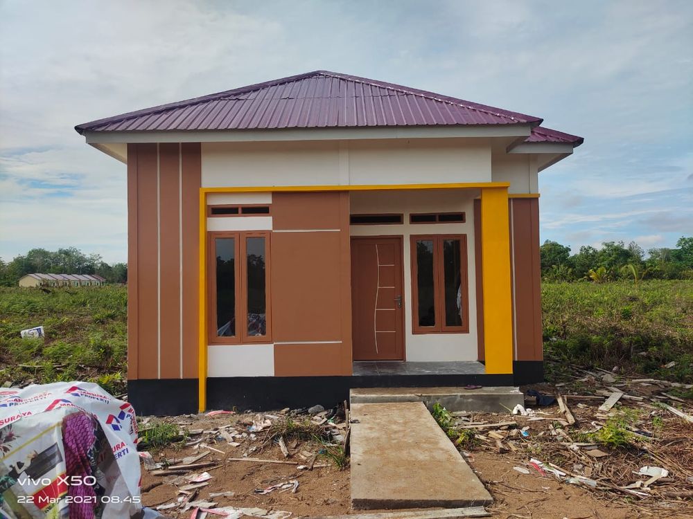 foto tampak rumah tipe 36 perumahan CITRA RAYA