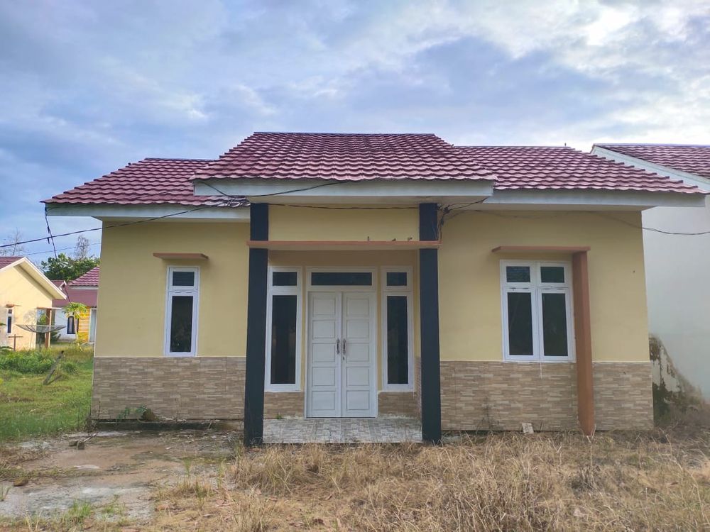 foto tampak rumah tipe 60 perumahan Permata Sukadana Residence