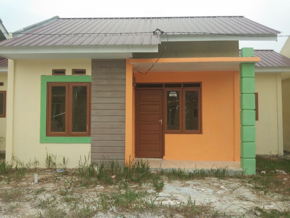 foto tampak rumah tipe 36/108 perumahan GRAHA KUALU INDAH