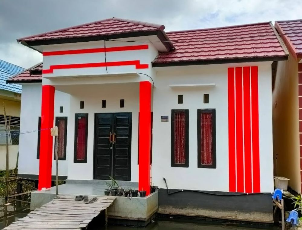 foto tampak rumah tipe 36 perumahan PURNAMA MANDIRI TAHAP 2