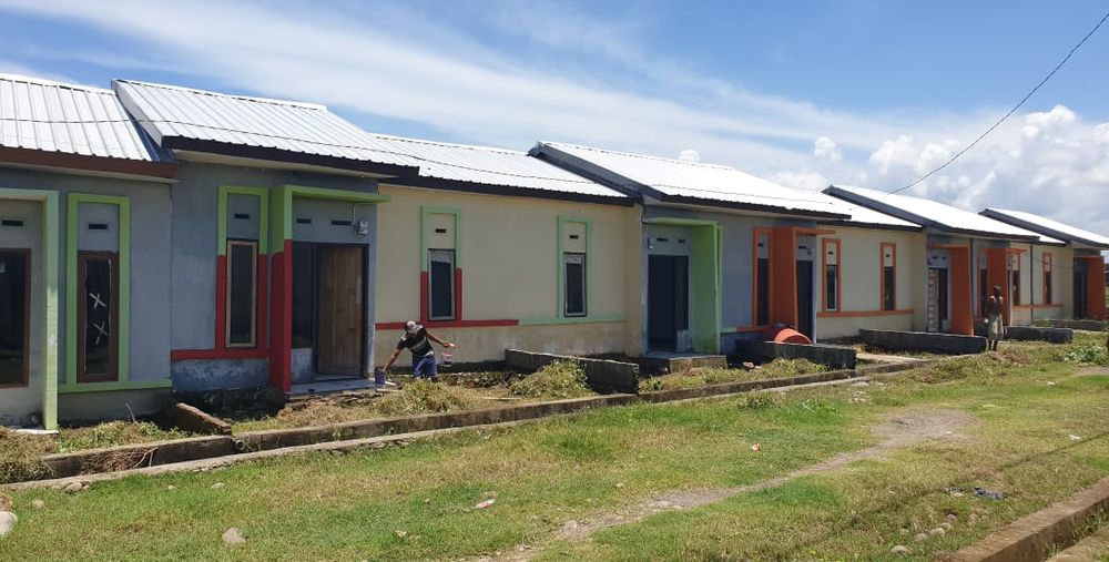 foto tampak rumah tipe 36 perumahan Green Riyousa Galesong