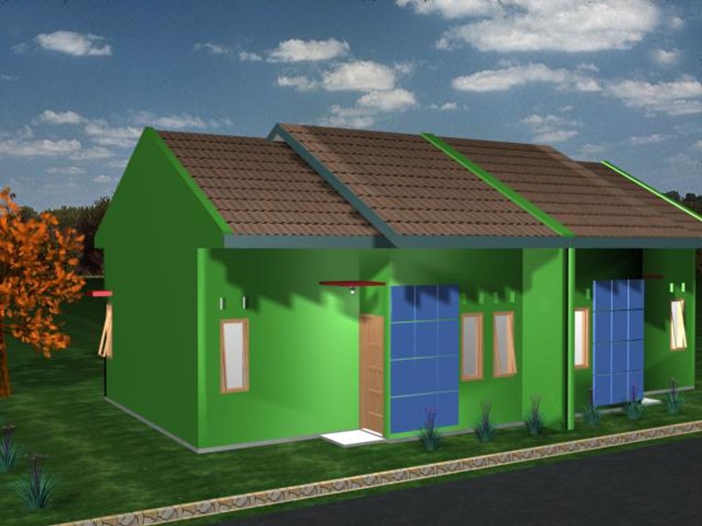 foto tampak rumah tipe T36/80 perumahan BUMI CITRA ABDI NEGARA