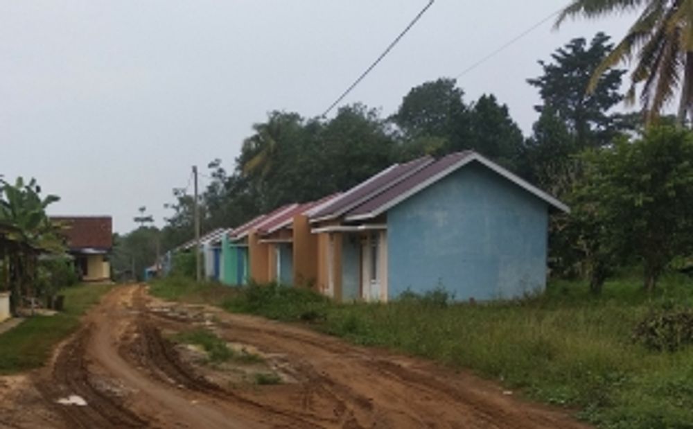 foto tampak rumah tipe RHS 36 perumahan RIMBO ASRI RESIDENCE I