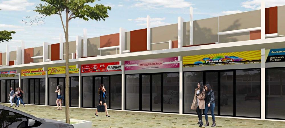 foto tampak rumah tipe Ruko 1 Lantai perumahan Azka Residence