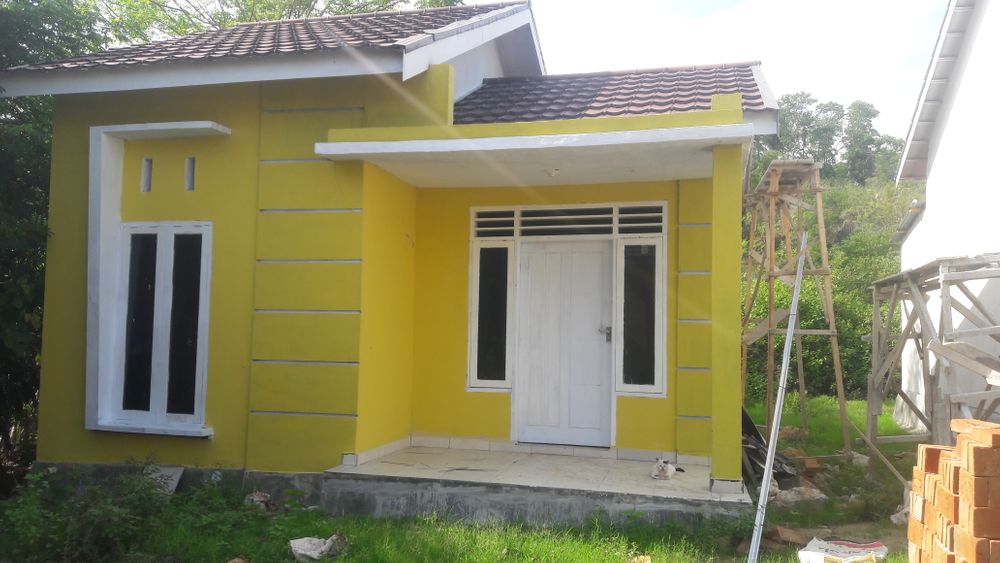 foto tampak rumah tipe 36 perumahan Embun Permai Barakati