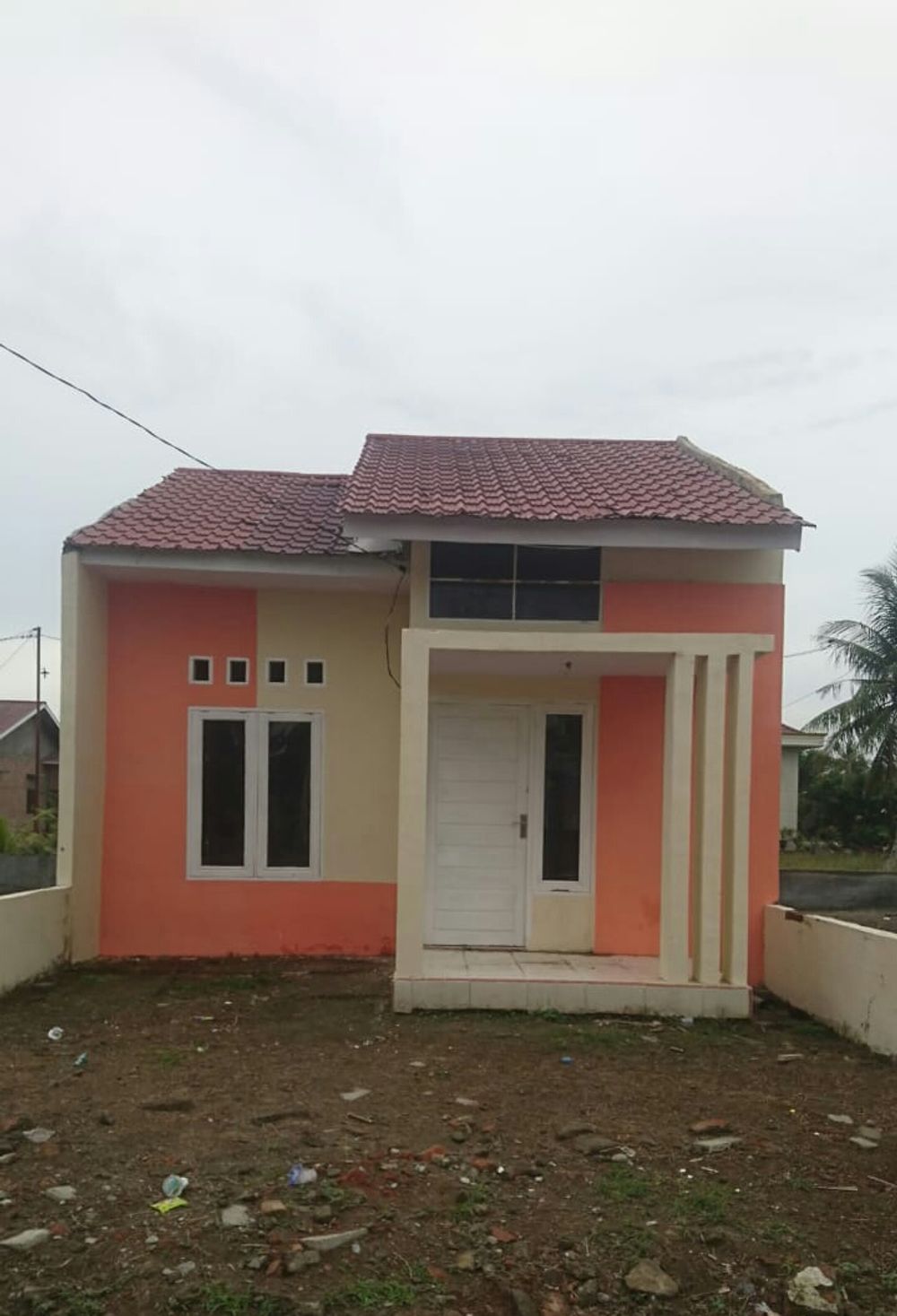 foto tampak rumah tipe 36 perumahan Pondok Indah Stabat