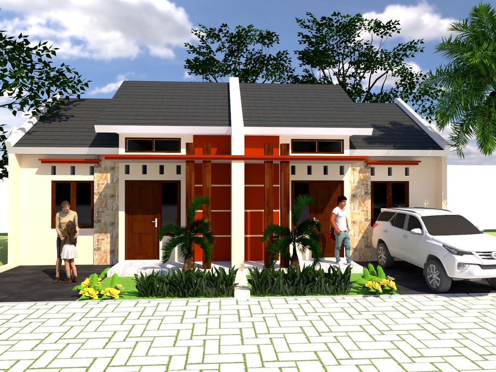 foto tampak rumah tipe 36/60 perumahan GRIYA JABON RESIDENCE