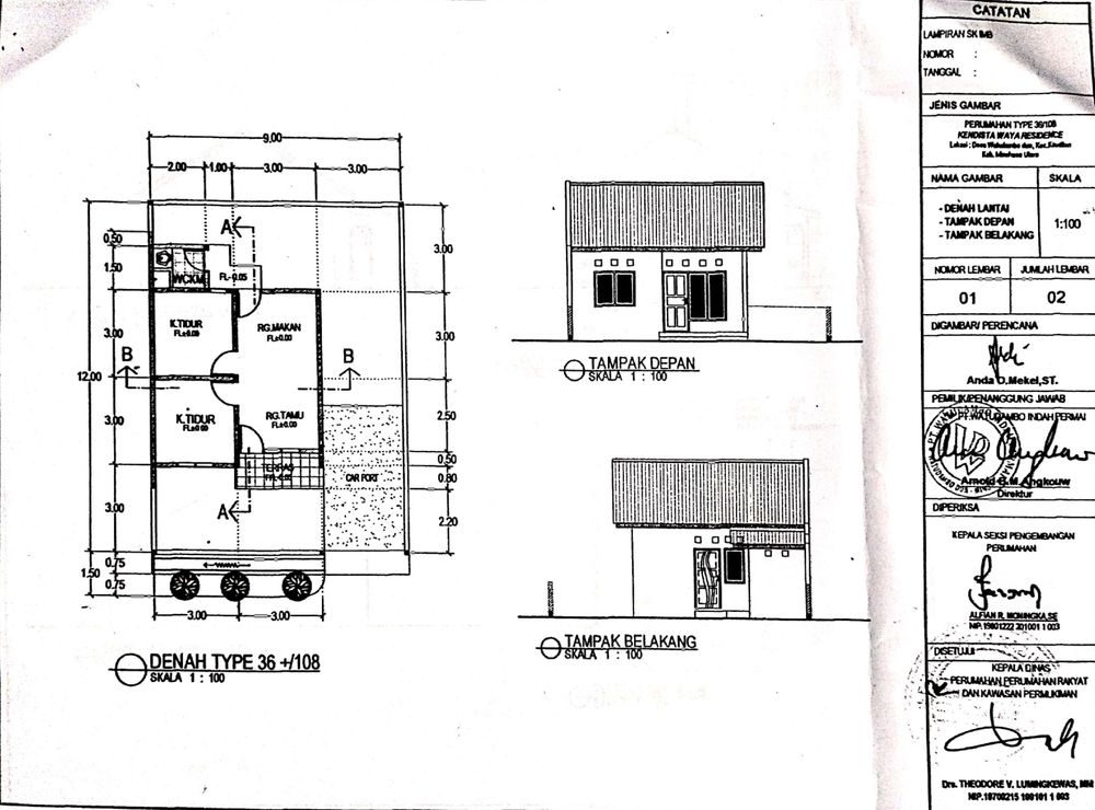 foto tampak rumah tipe 45 perumahan PERUMAHAN KENDISTA WAYA RESIDENCE