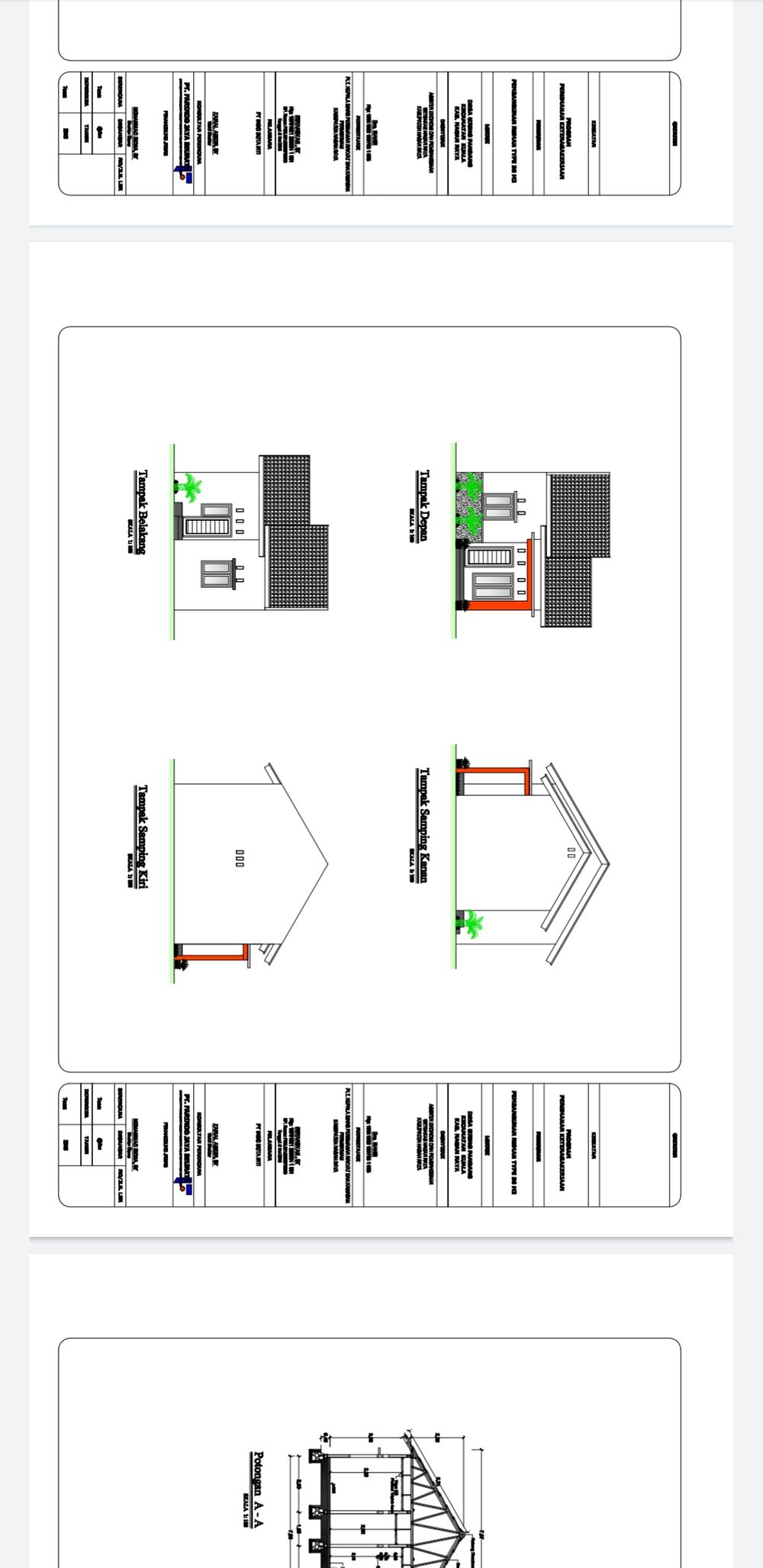foto tampak rumah tipe Subsidi perumahan Boyza Indo Duta Inti