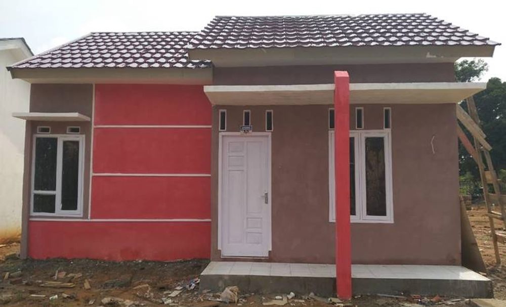 foto tampak rumah tipe RSH perumahan GNC REGENCY 2