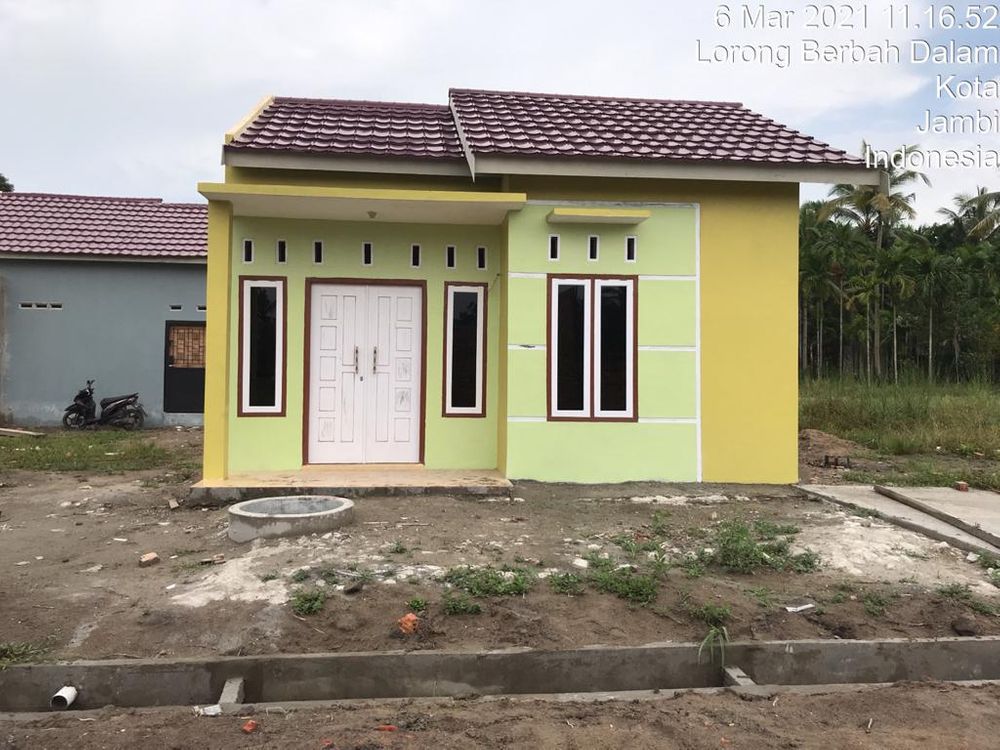 foto tampak rumah tipe 36 perumahan Delta Abadi