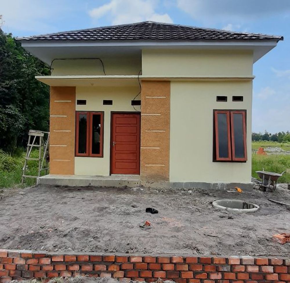 foto tampak rumah tipe RHS 36 perumahan KENCANA SARI RESIDENCE 2
