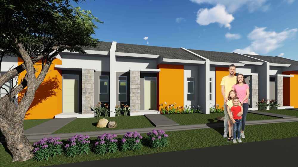 foto tampak rumah tipe 30/70 perumahan TAMAN BUKIT ANCOL