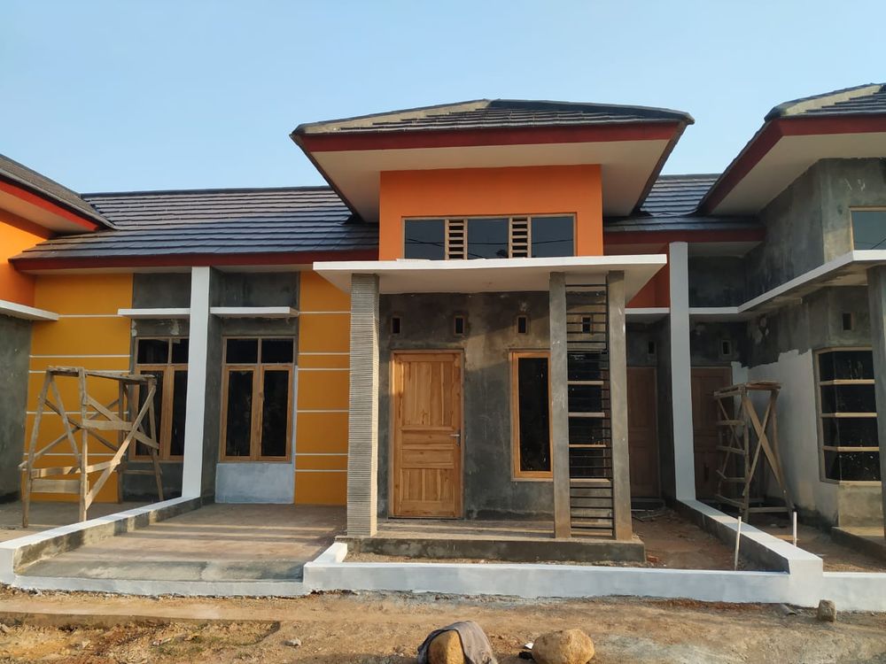 foto tampak rumah tipe 45/77 perumahan Bukit Alamanda