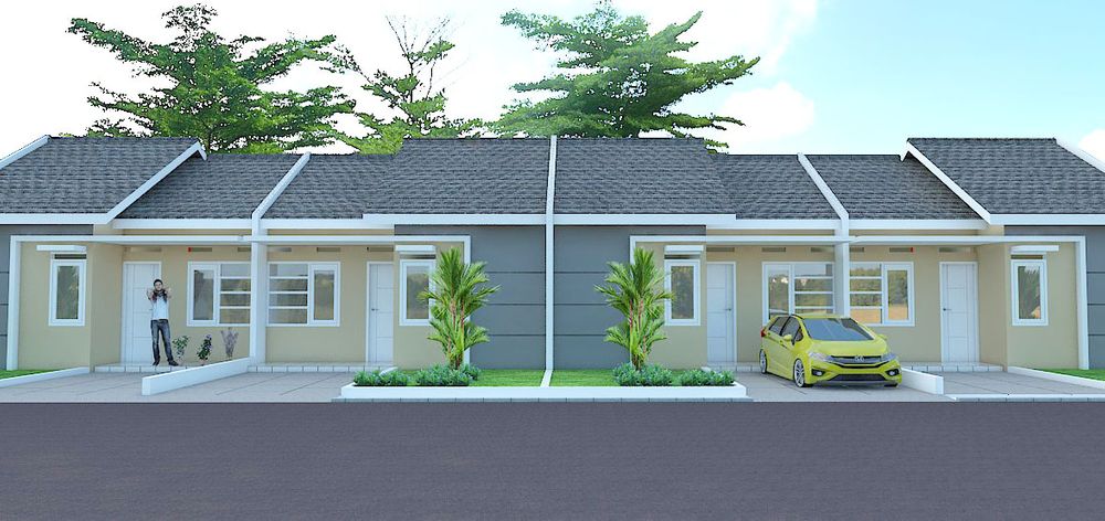 foto tampak rumah tipe TYP3 30/60 perumahan BAROS GREENVIEW