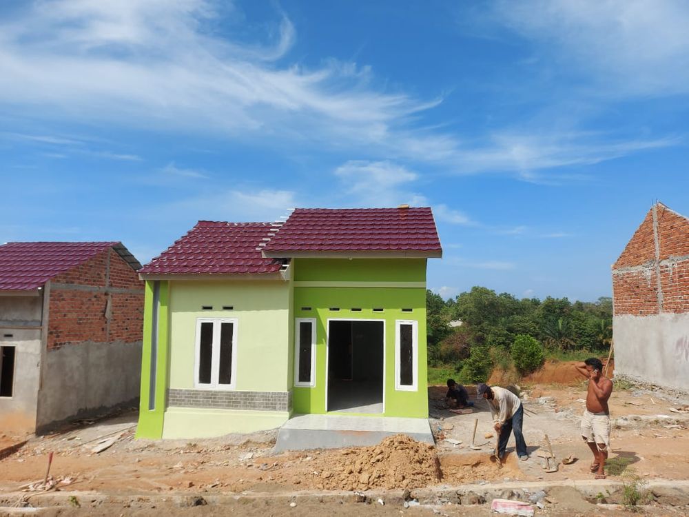 foto tampak rumah tipe 36 perumahan Perumahan green oasis tahap 2
