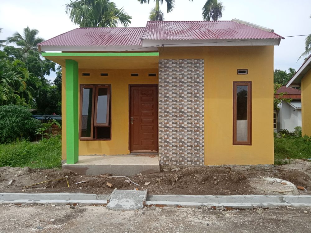 foto tampak rumah tipe 36 perumahan FLO RESIDENCE