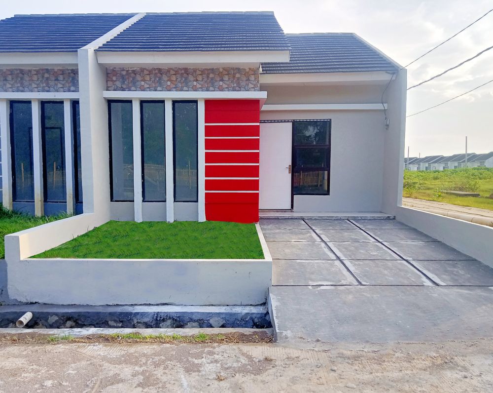 foto tampak rumah tipe 38/72 perumahan CENDANA RESIDENCE