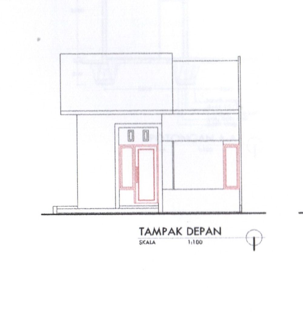 foto tampak rumah tipe 36/72 perumahan ANAYA RESIDENCE