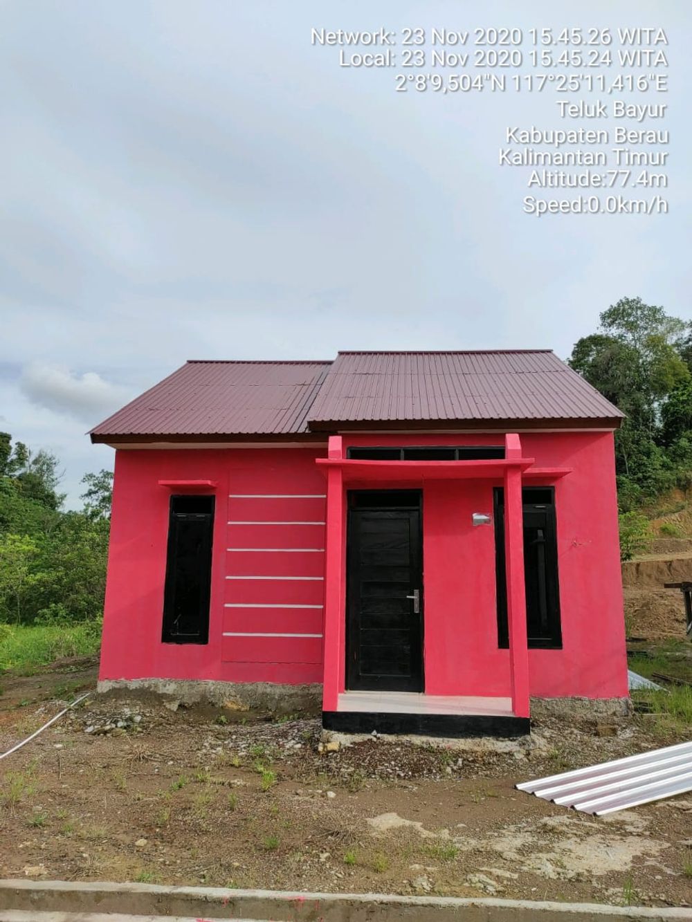 foto tampak rumah tipe 36 perumahan Pesona Alam Banua II