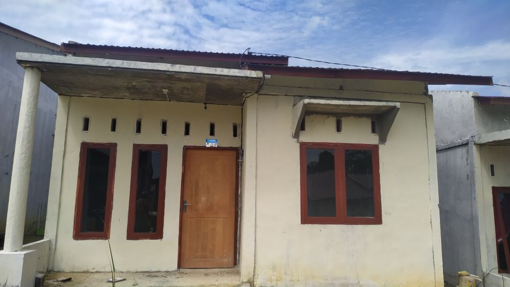 foto tampak rumah tipe 36/105 perumahan Griya Harmoni Perawang